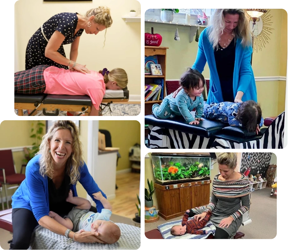 Pediatric chiropractor in Brodheadsville providing gentle chiropractic care for kids and babies at Life is Good Chiropractic.
